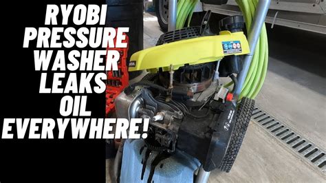 ryobi pressure washer oil leak|Pressure Washer Leaking Oil: Everything You Need。